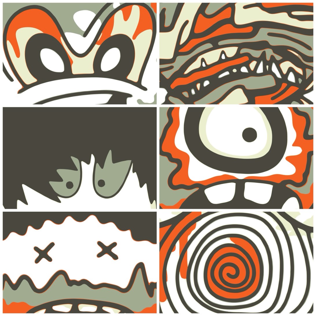 4 TONES POP ILLUSTRATIONS - STILL 01