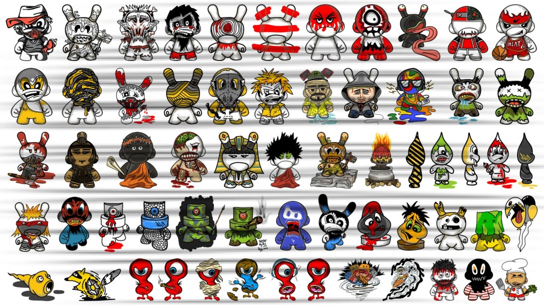 ALG 2D CHARACTERS ILLUSTRATION TABLE [ALG + KIDROBOT]